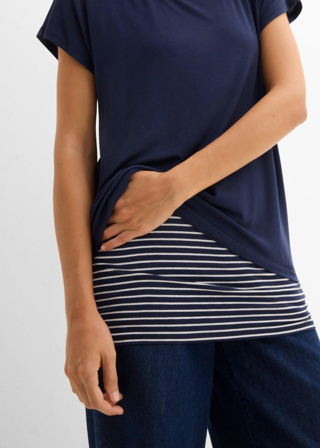 T-shirt long en viscose douce et extensible - 3