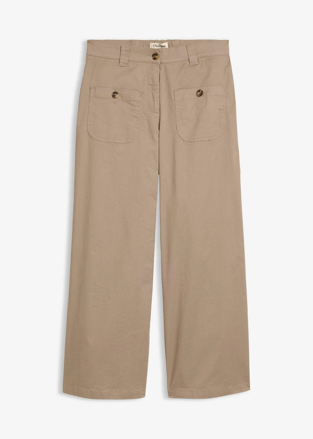 Jean large, taille haute et élastiquée