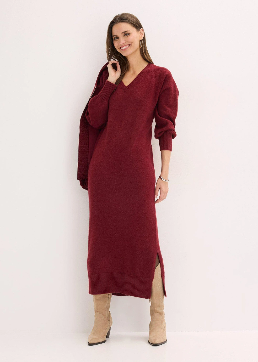 Robe midi oversize en maille - 2