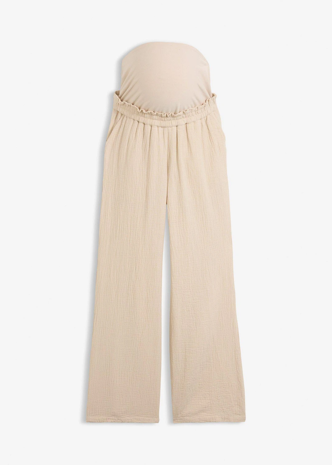 Pantalon de grossesse 100% gaze de coton, loose