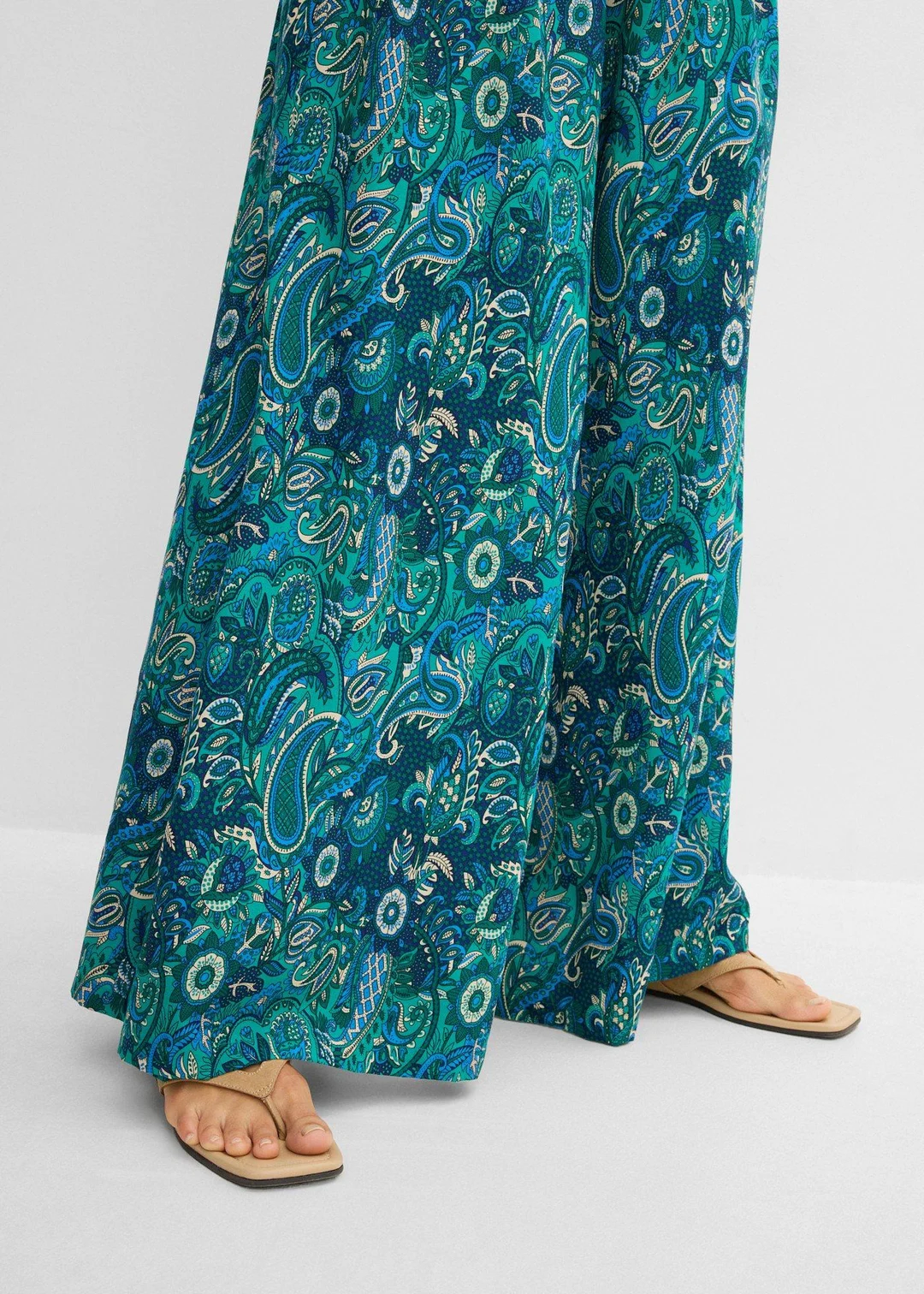 Pantalon palazzo en viscose fluide - 3