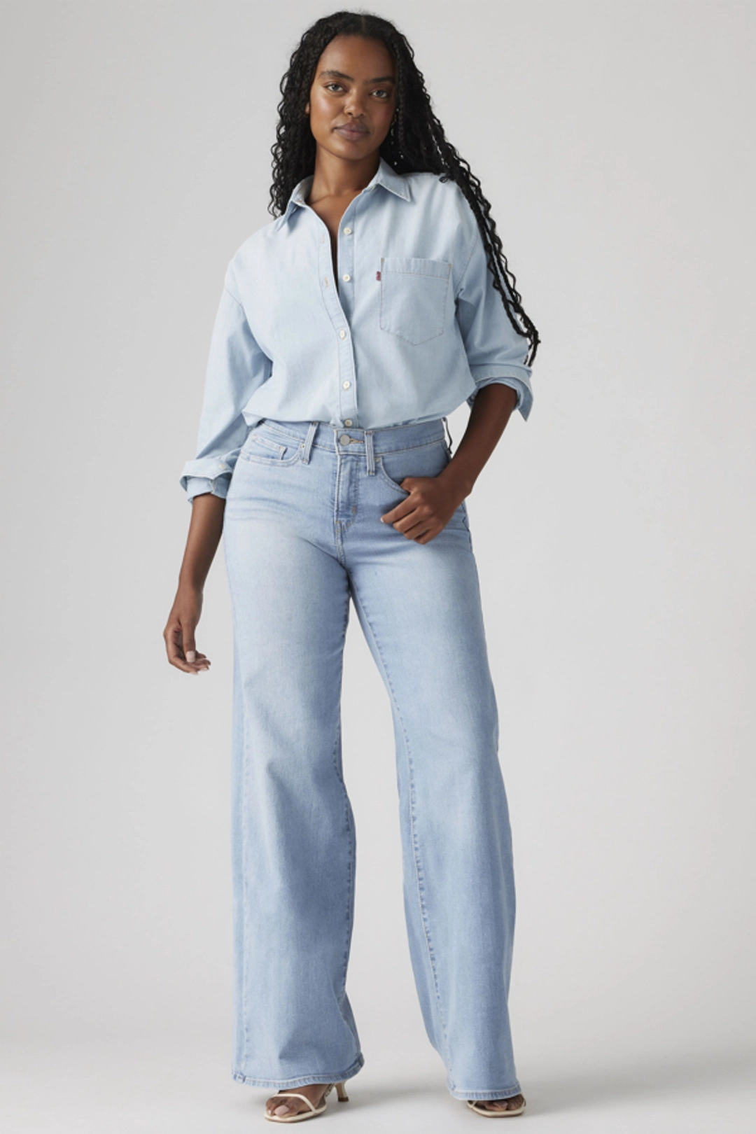 Levi's Jean 318 Galbant Wide Leg - Femme - Bleu / Clever Girl - 33X32
