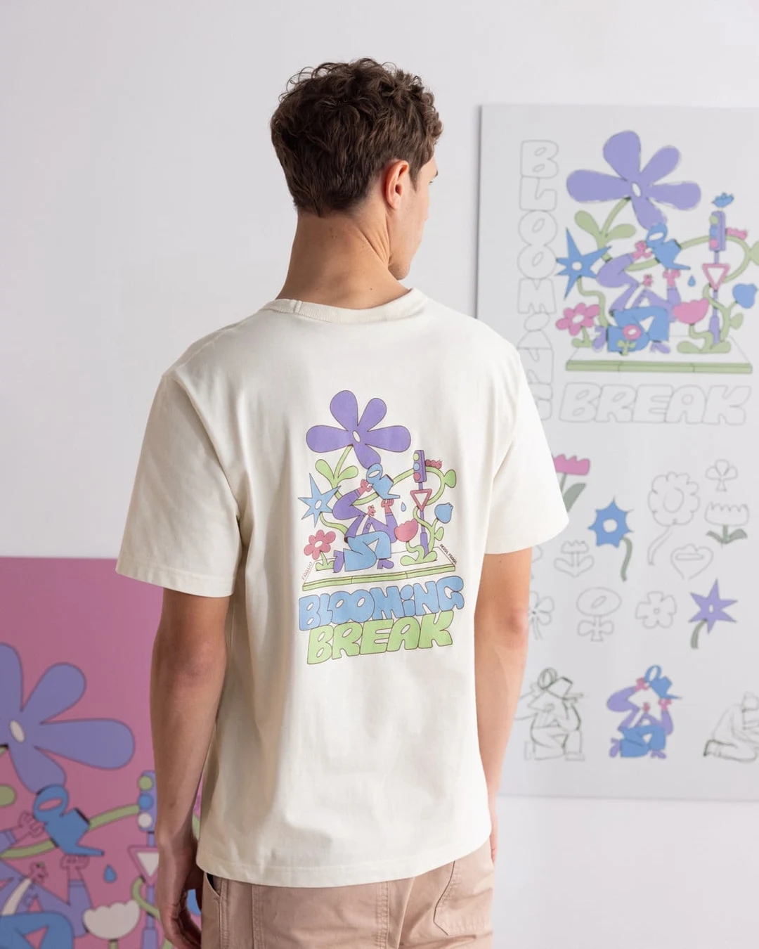 T-shirt imprimé blooming rose - LUGNY