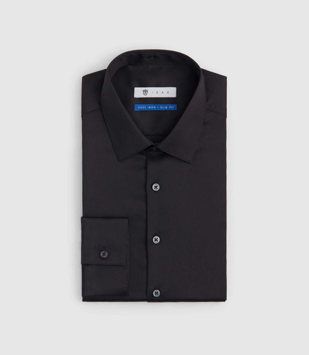 IZAC - Chemise Easy Iron coton noir ''Salto''