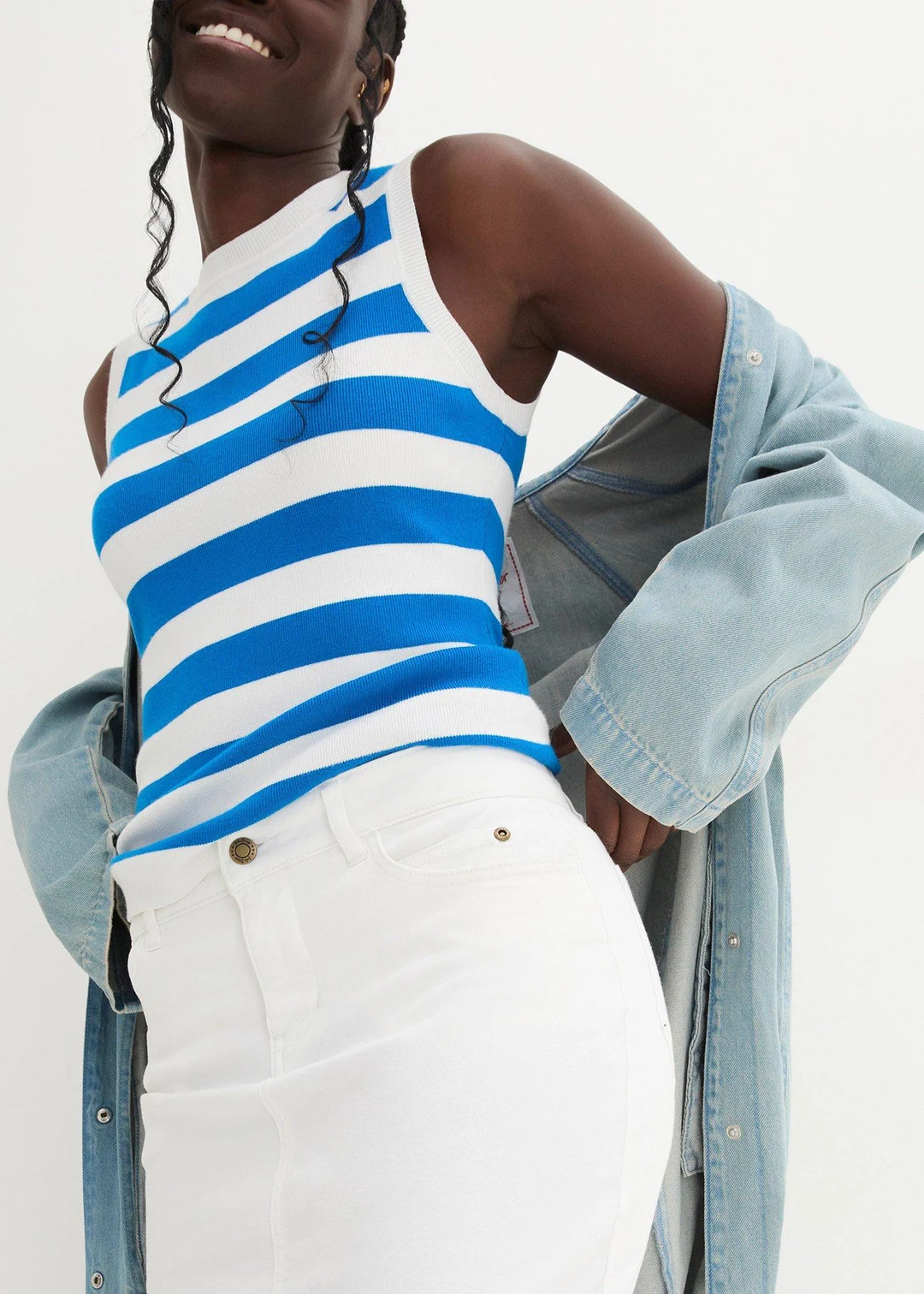 Jupe en jean extensible - 3
