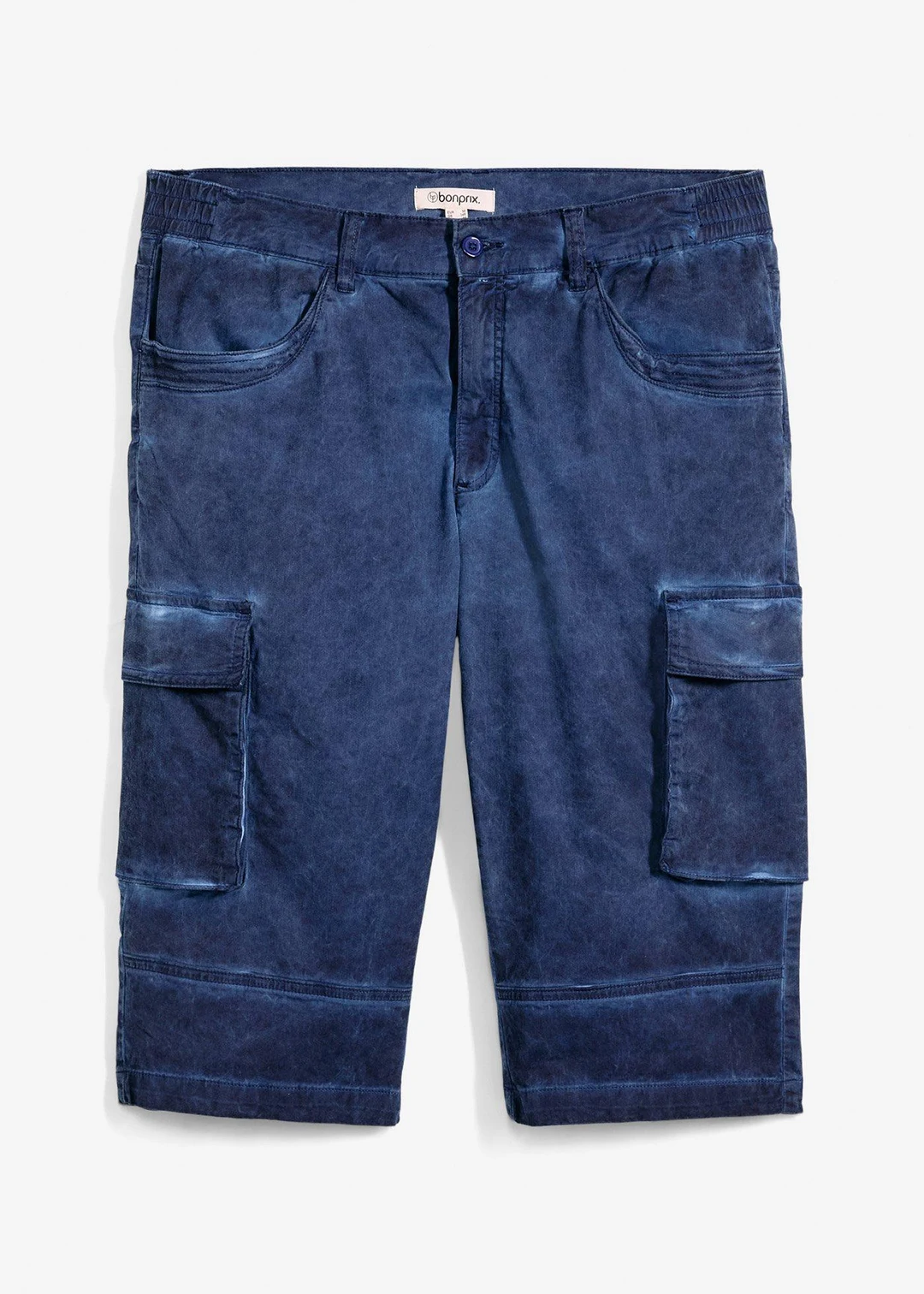Bermuda cargo long extensible coupe confort, regular