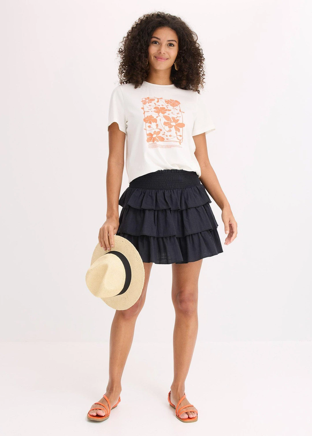 Mini-jupe 100% coton