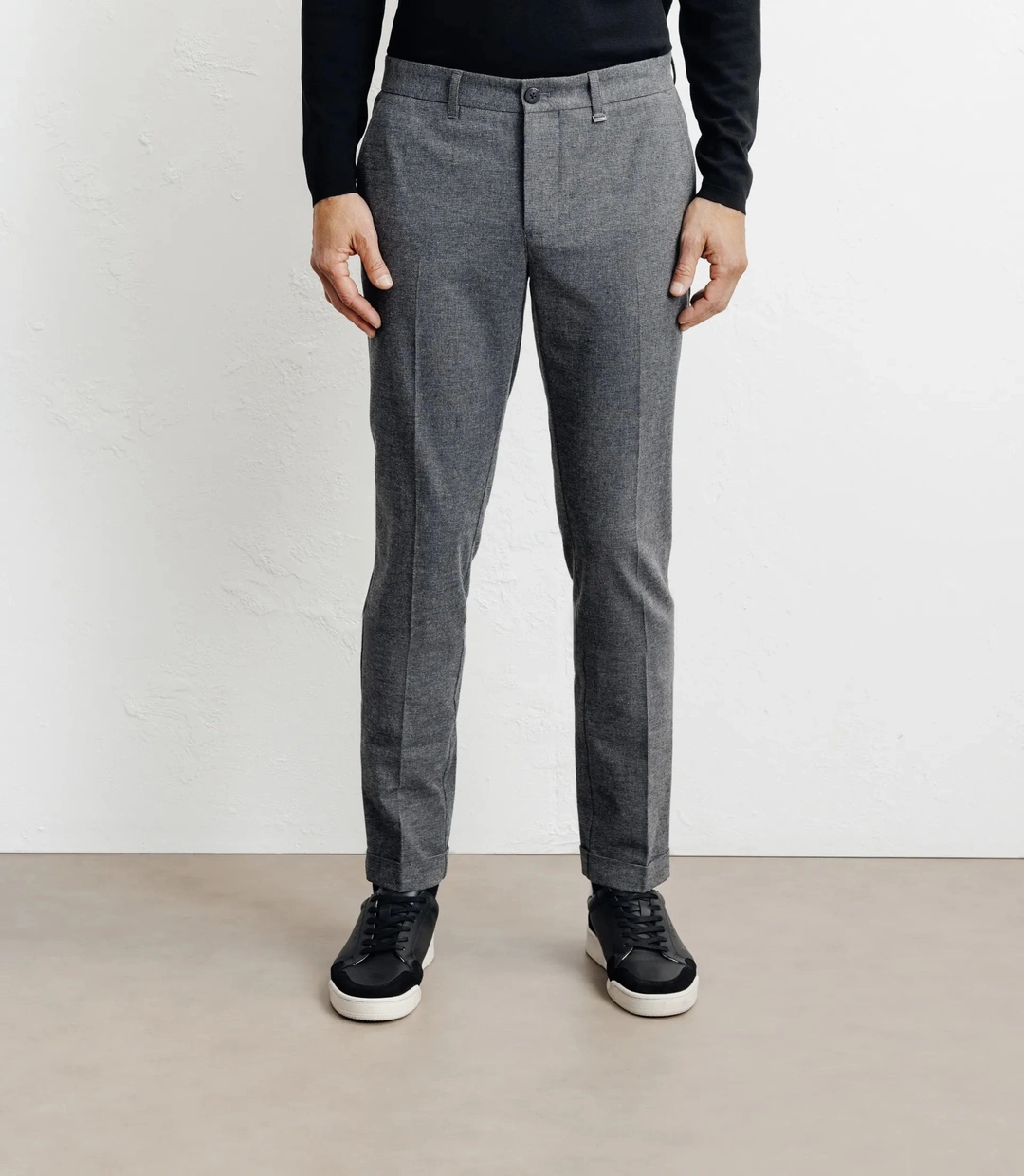 IZAC - Pantalon chevron gris