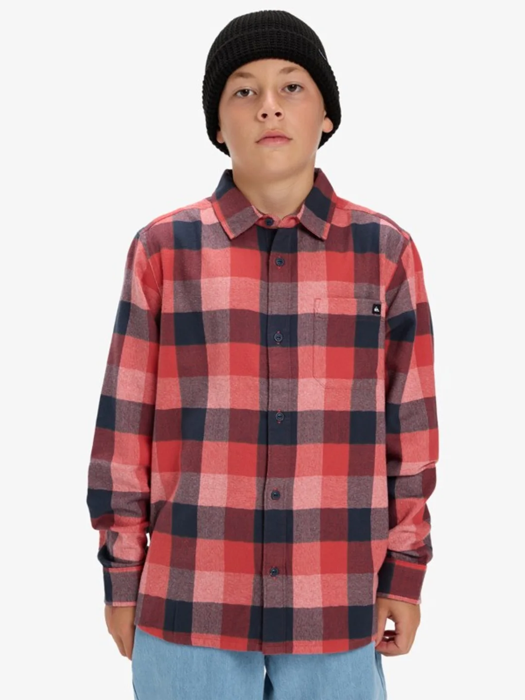 Motherfly Plaid - Chemise manches longues pour Garçon 8-16 ans Marron