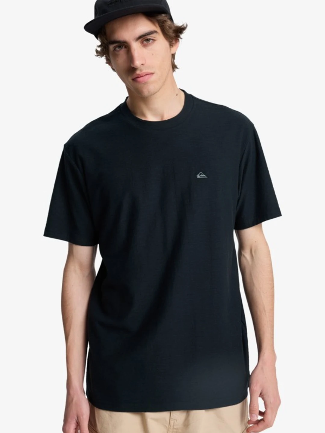 Slub Roundneck - T-Shirt à manches courtes pour Homme Noir