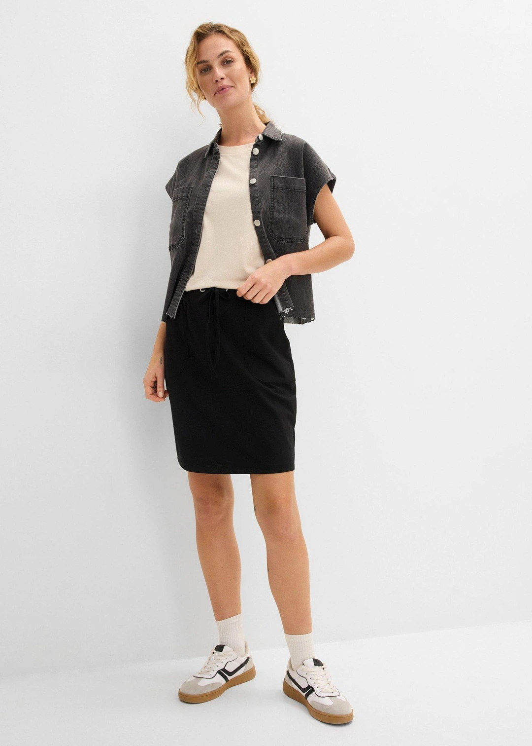 Jupe extensible en coton - 2