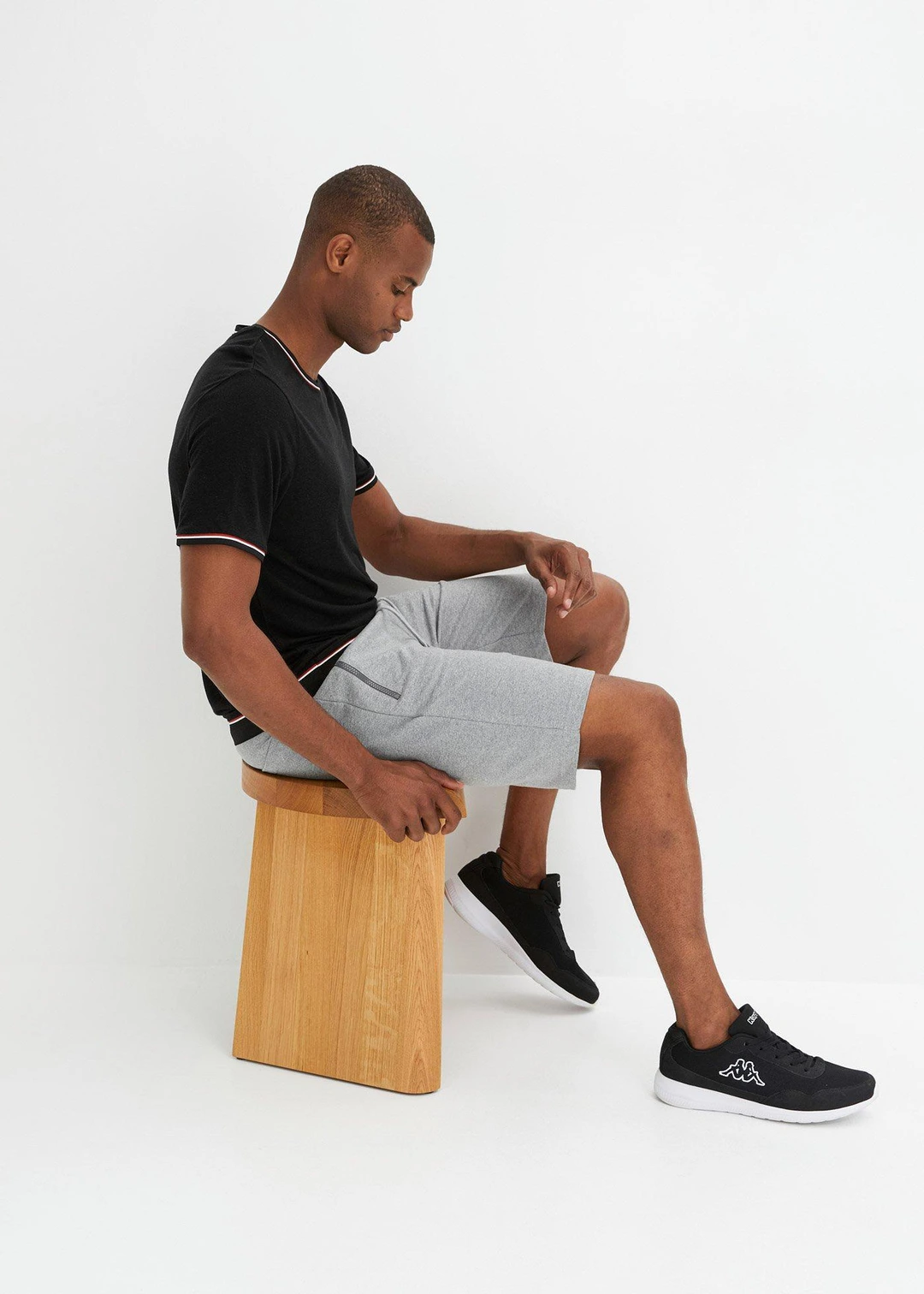 Bermuda sweat avec poches latérales zippées