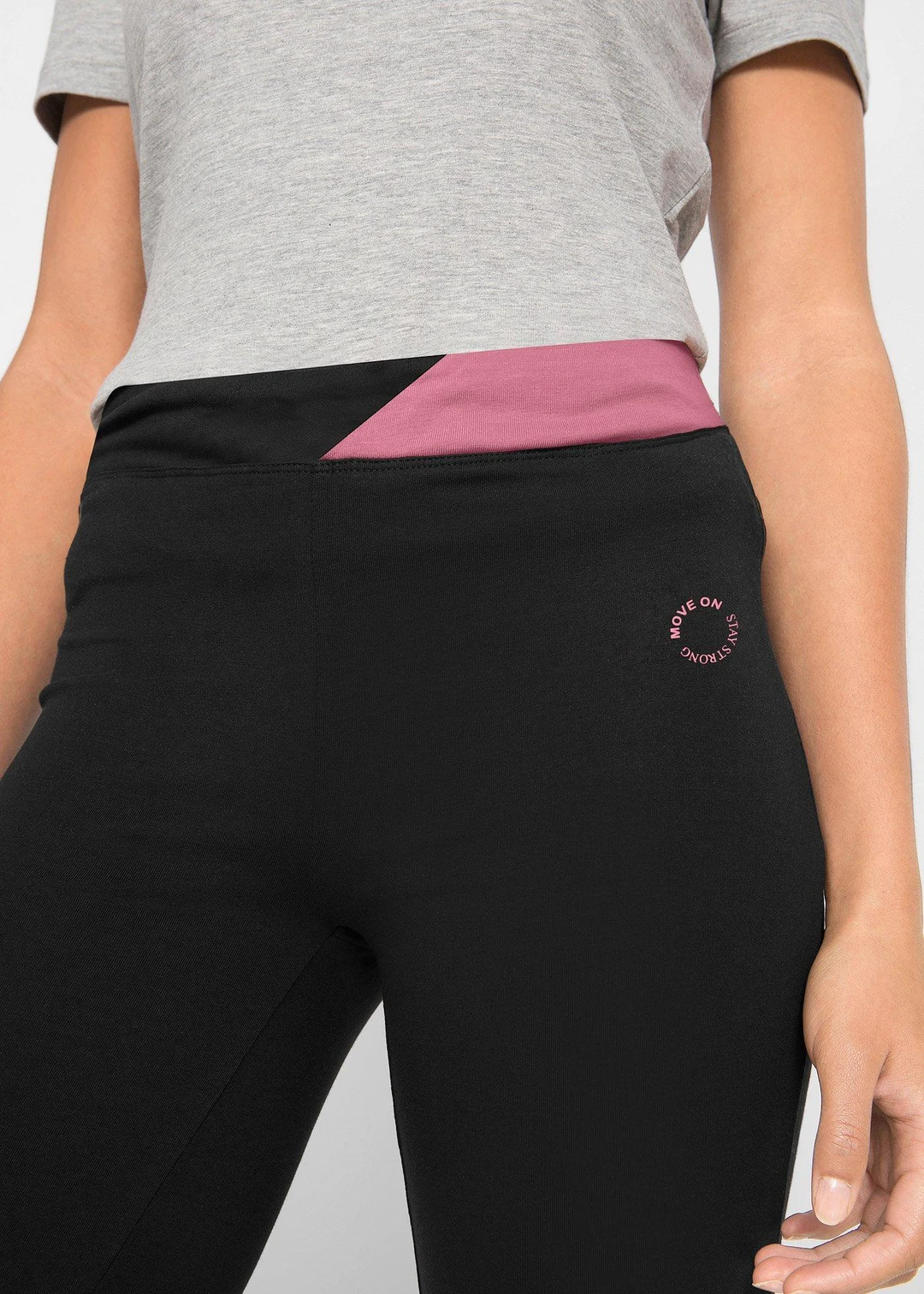 Pantalon de sport en coton, jambes évasées