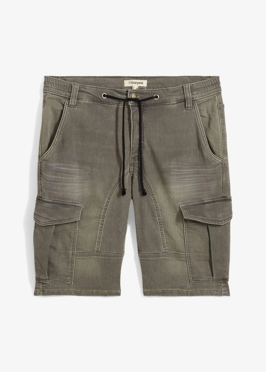Bermuda en sweat effet jean, regular