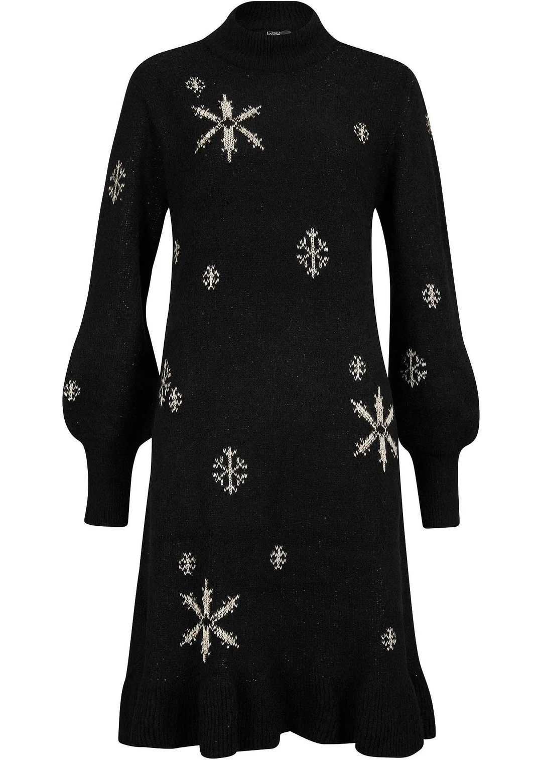 Robe en maille avec flocons de neige