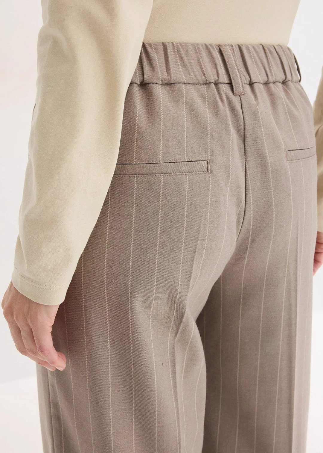 Pantalon large à pinces et rayures tennis - 3