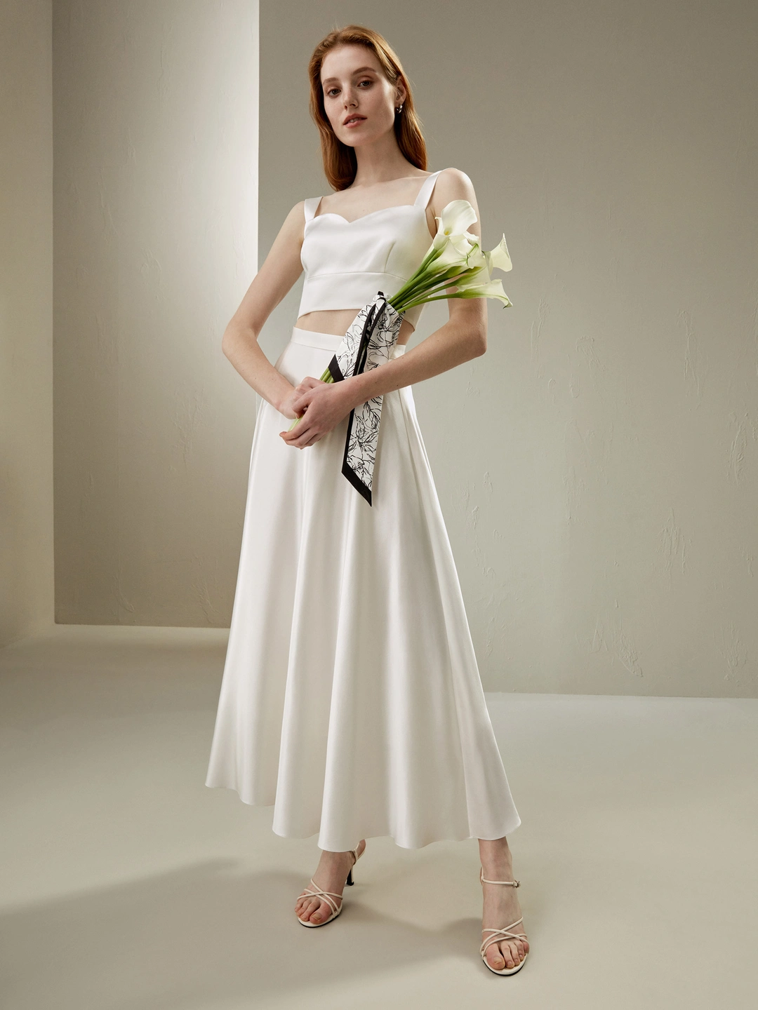 LILYSILK Jupe Longue En Soie Blanc Poches Cachées Dans Les Coutures Latérales Charmeuse De Soie Convient À Toutes Les Saisons 36