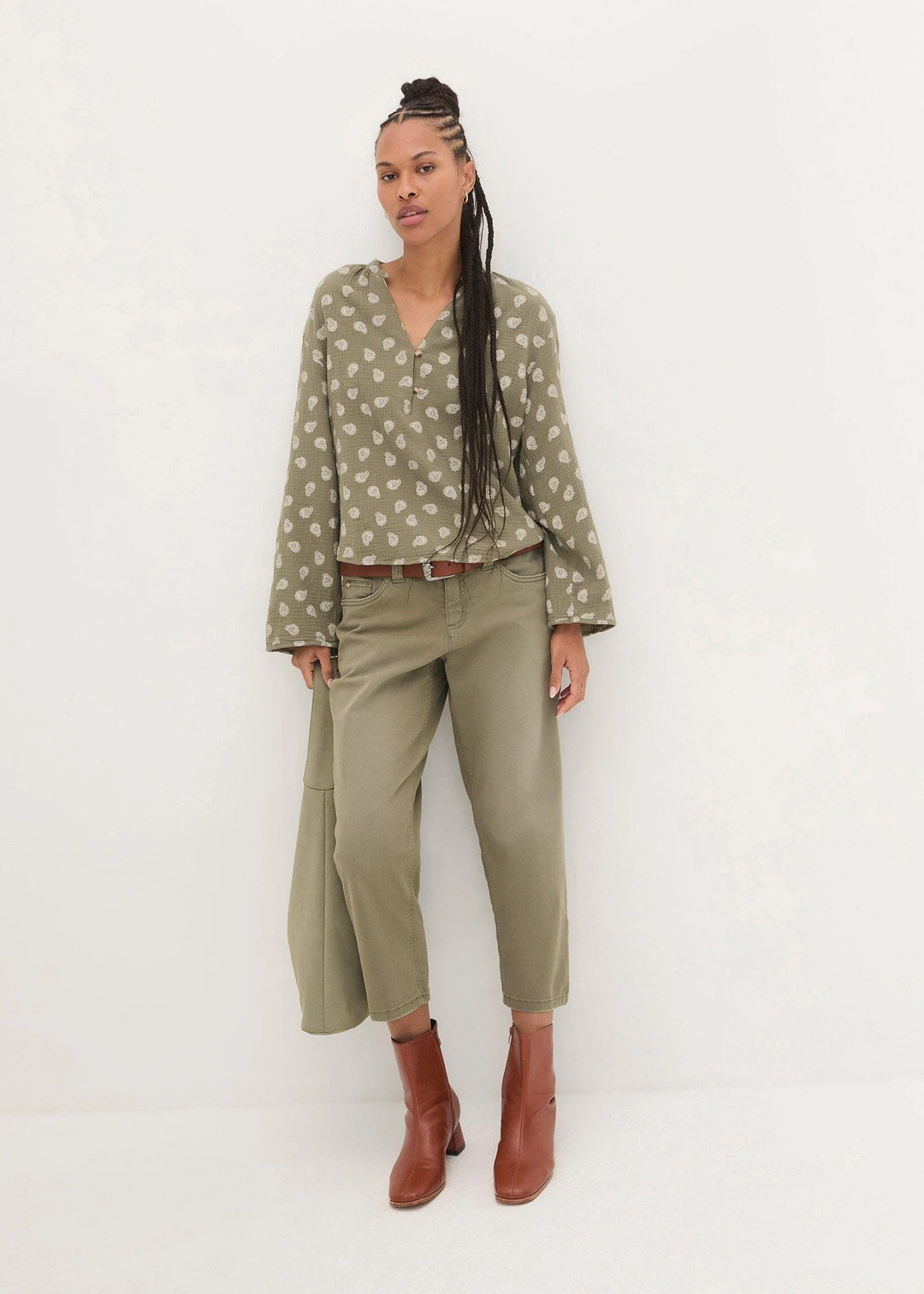 Blouse légère et oversize en gaze de coton - 2