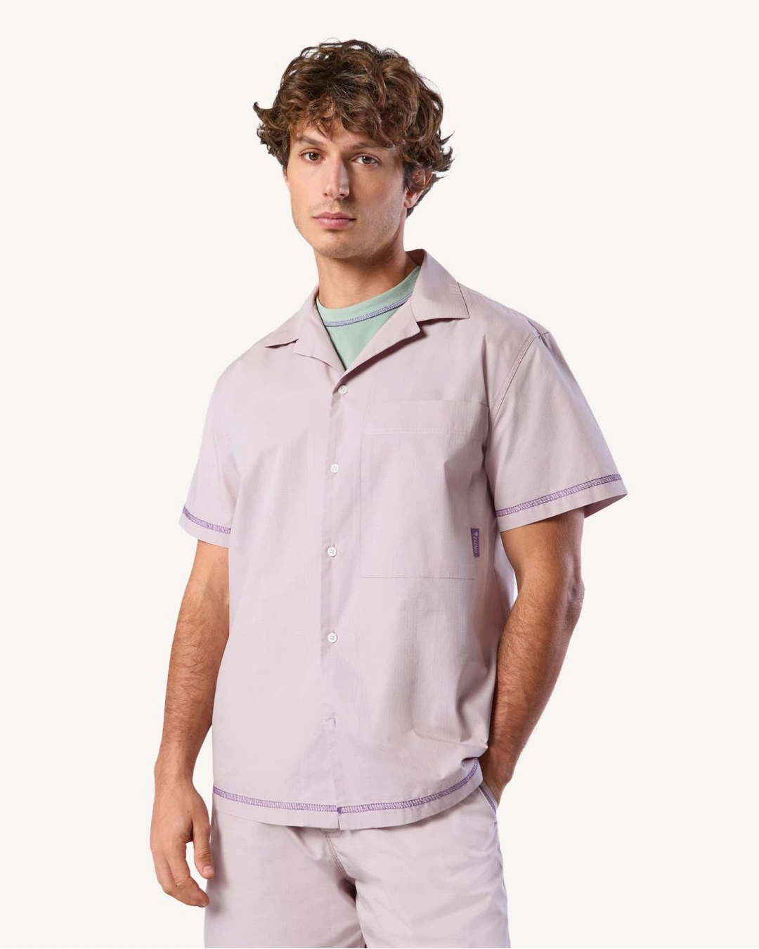 Chemise rose grisé - MILLOT