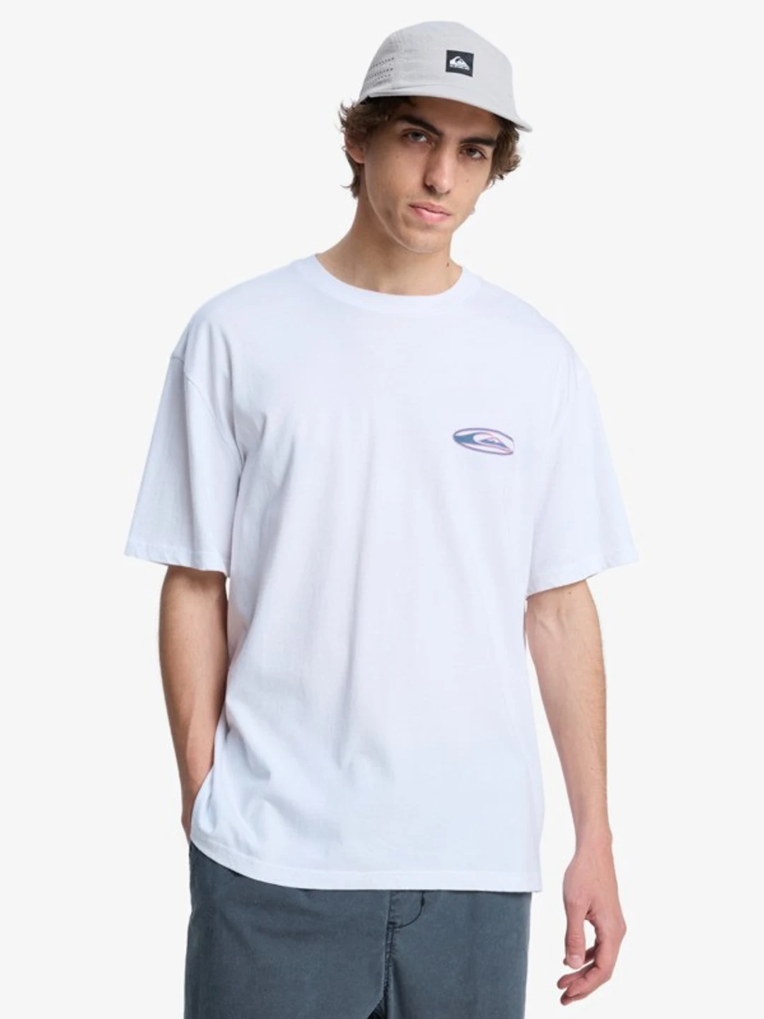 Quikglobe - T-Shirt à manches courtes pour Homme Noir