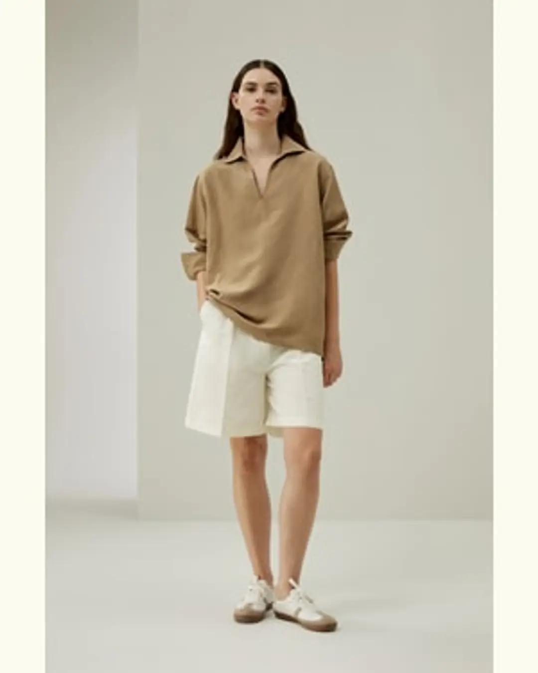 LILYSILK Chemisier En Soie-Lin Épaules Mi-Longues Soie Et Lin Un Design Intemporel Mais Moderne Facile À Assortir Blanc Naturel M