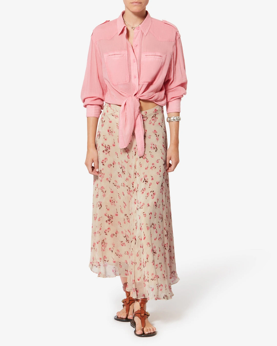 Jupe Lycia - Femme - Beige - Taille 42 - Marant Étoile - 4