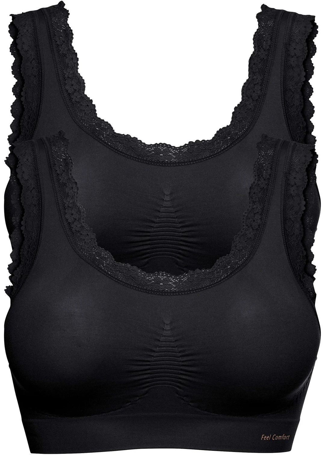 Lot de 2 brassières sans coutures Feel Comfort