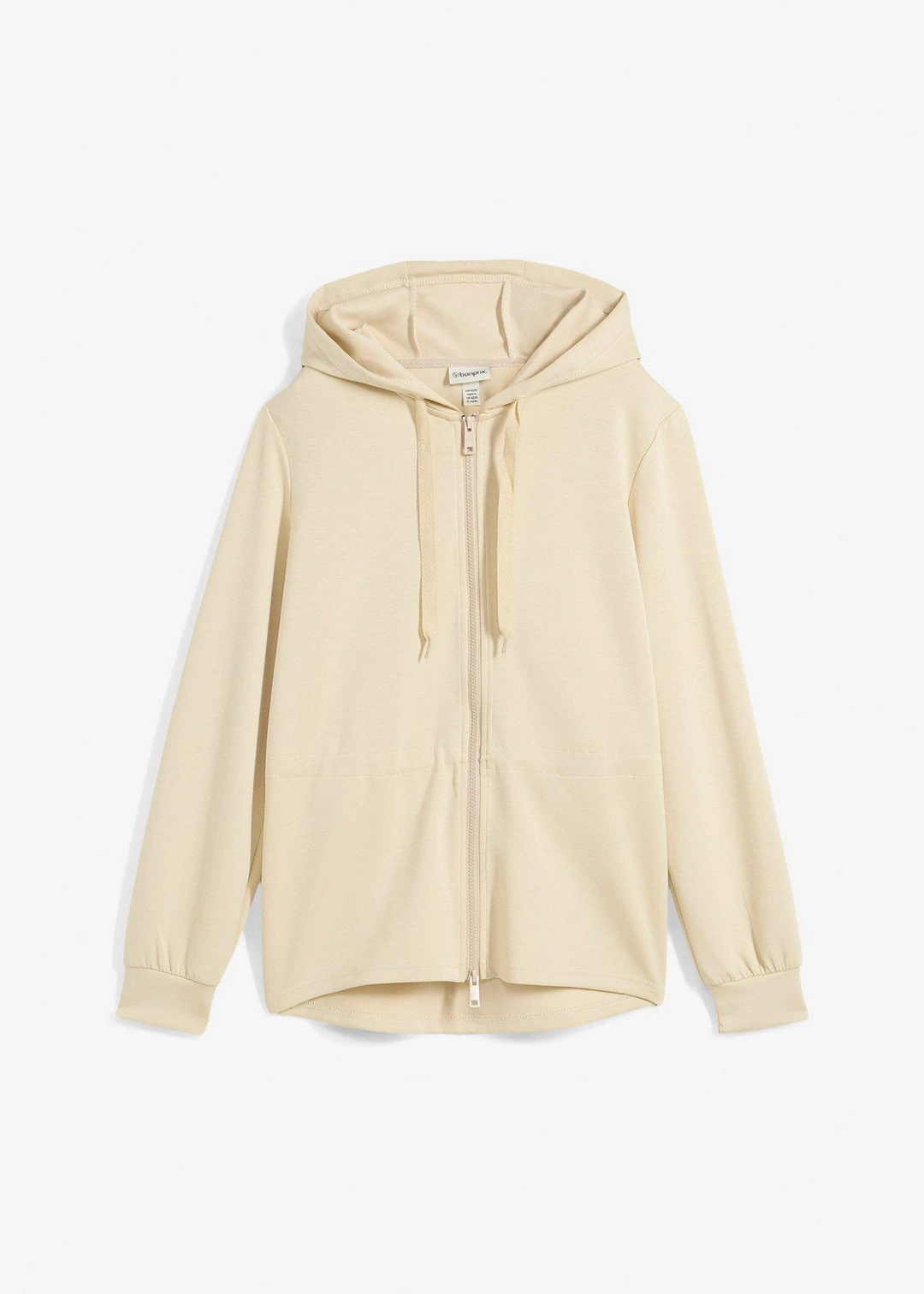 Sweat zippé à capuche, extensible