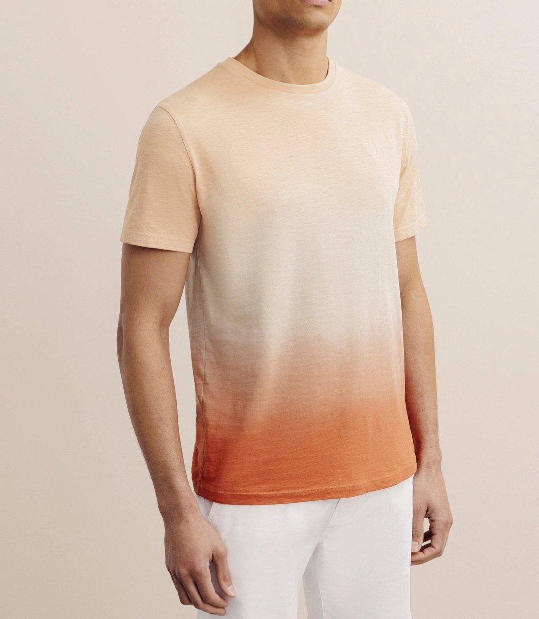 IZAC - T-shirt tye & dye pêche