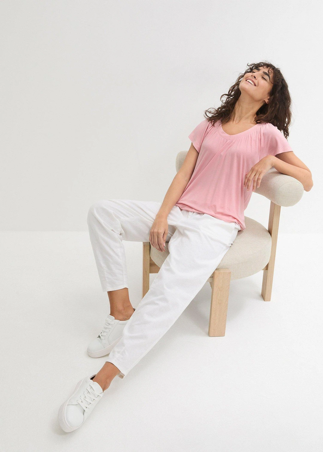 T-shirt en viscose extensible - 2