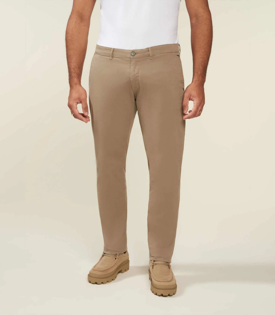 IZAC - Pantalon chino kaki clair VALORBT
