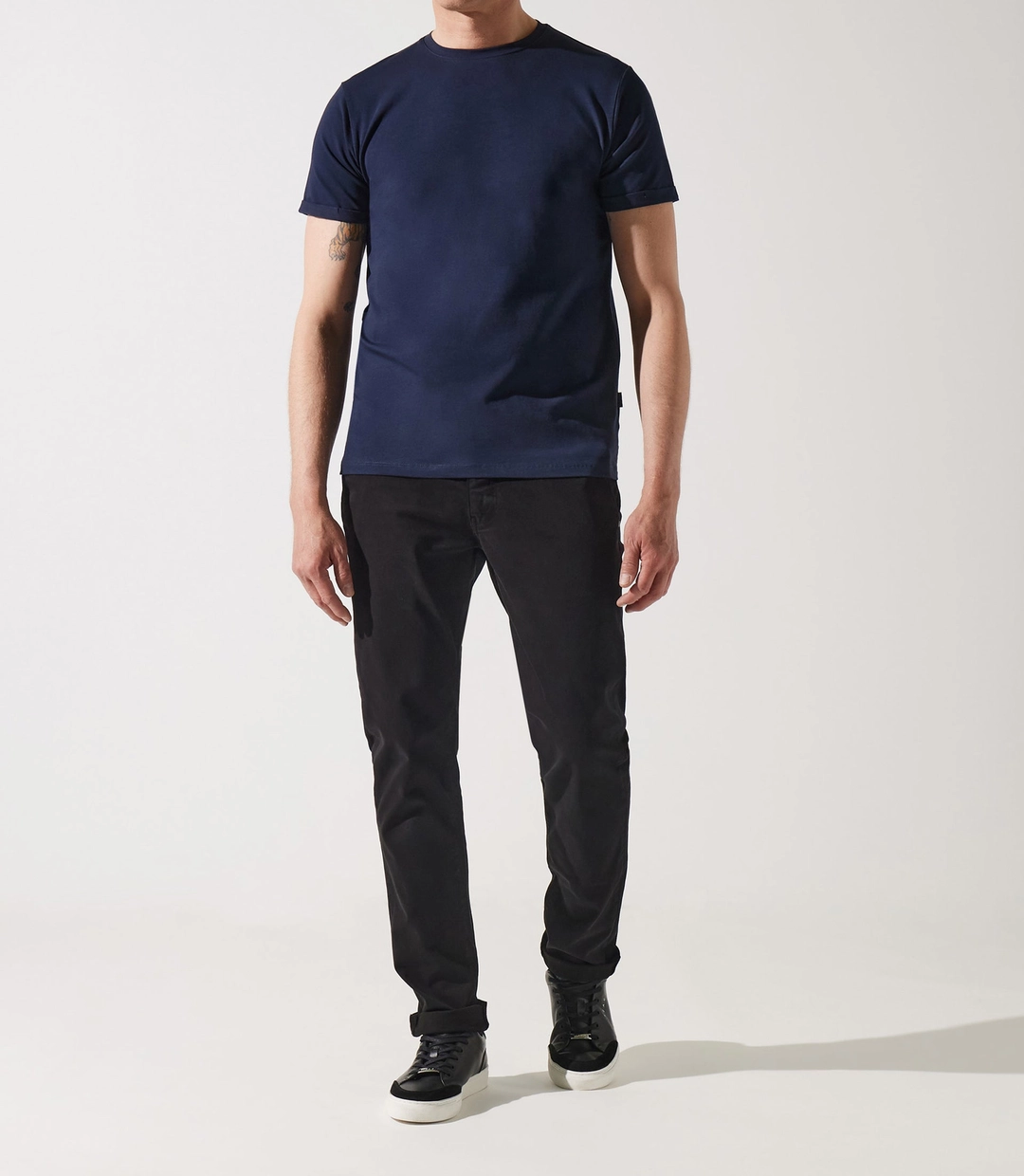 IZAC - T-shirt uni marine GINO