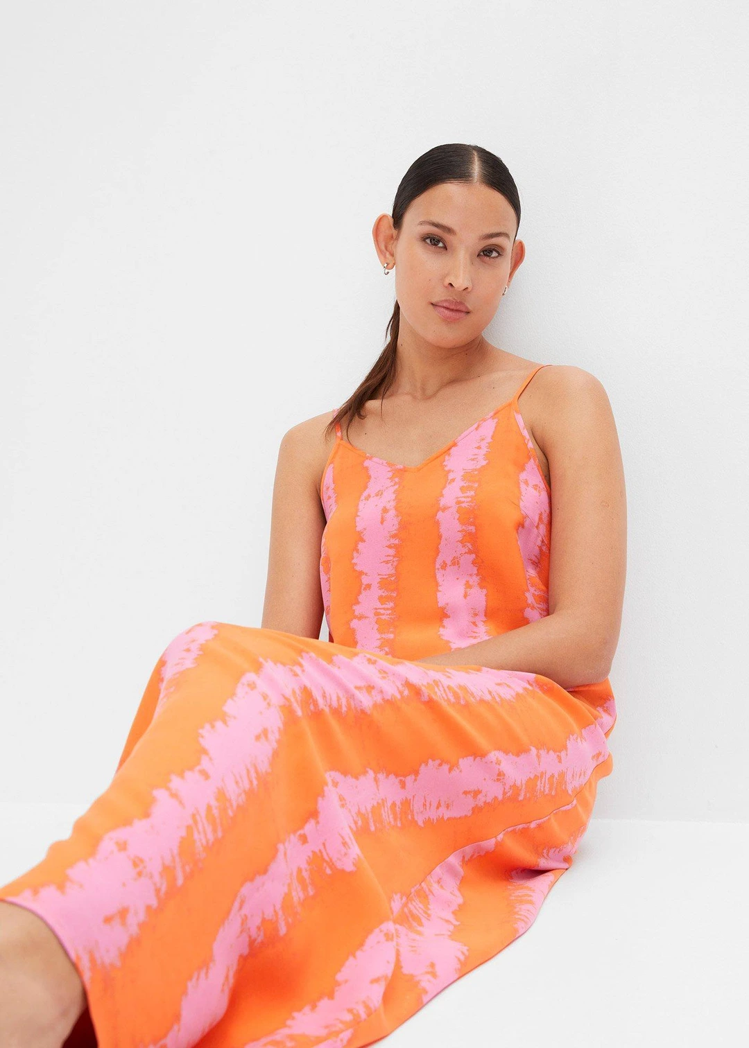 Robe à bretelles en viscose fluide - 3