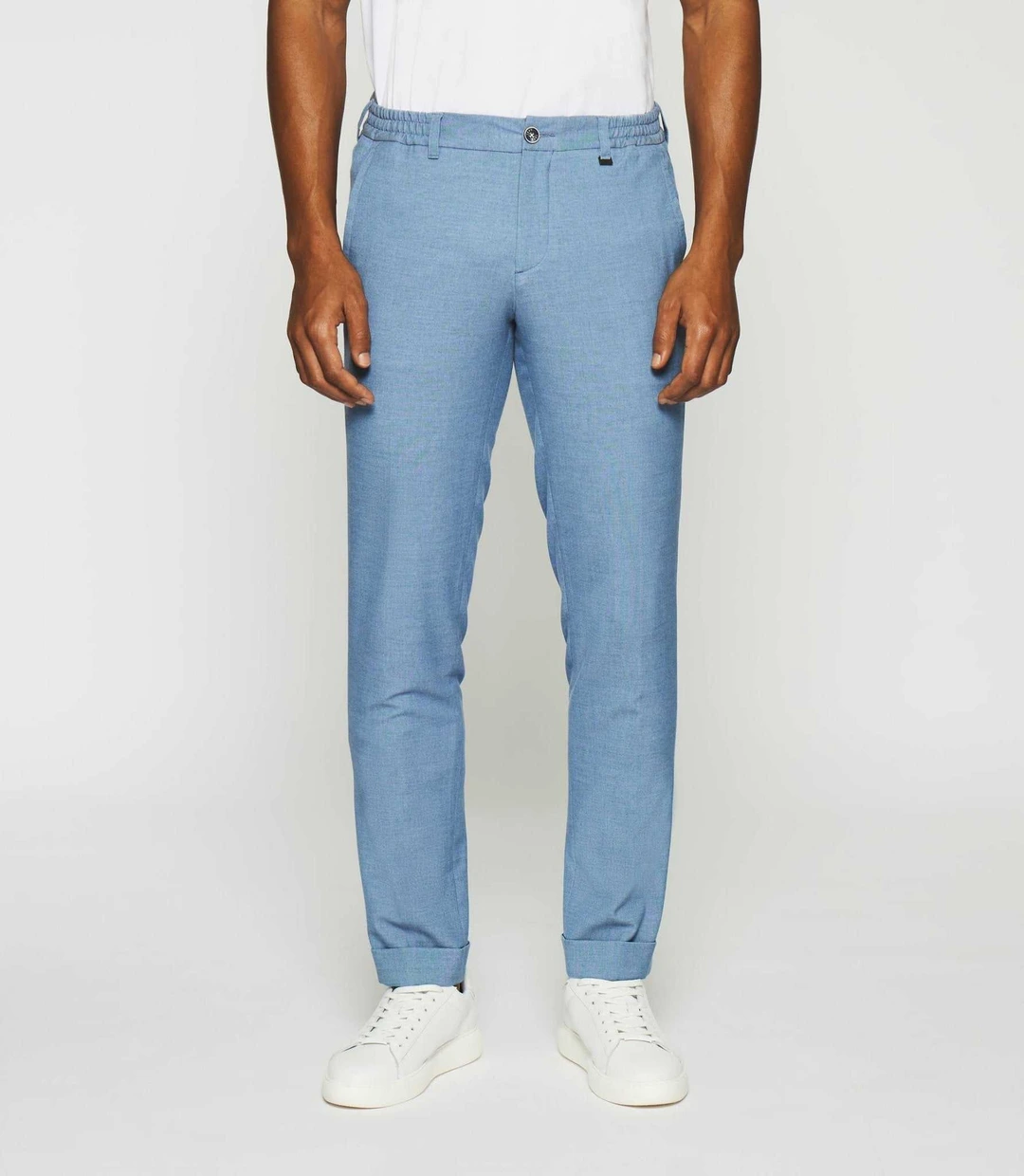 IZAC - Pantalon chino stretch bleu POUVOIR - 2