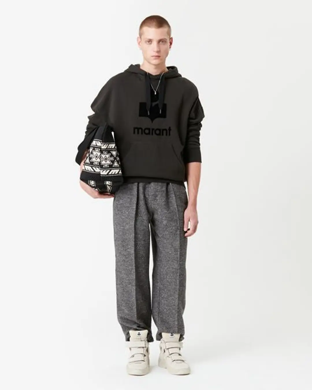 Sweatshirt Miley - Homme - Noir Délavé - Taille XL - 4