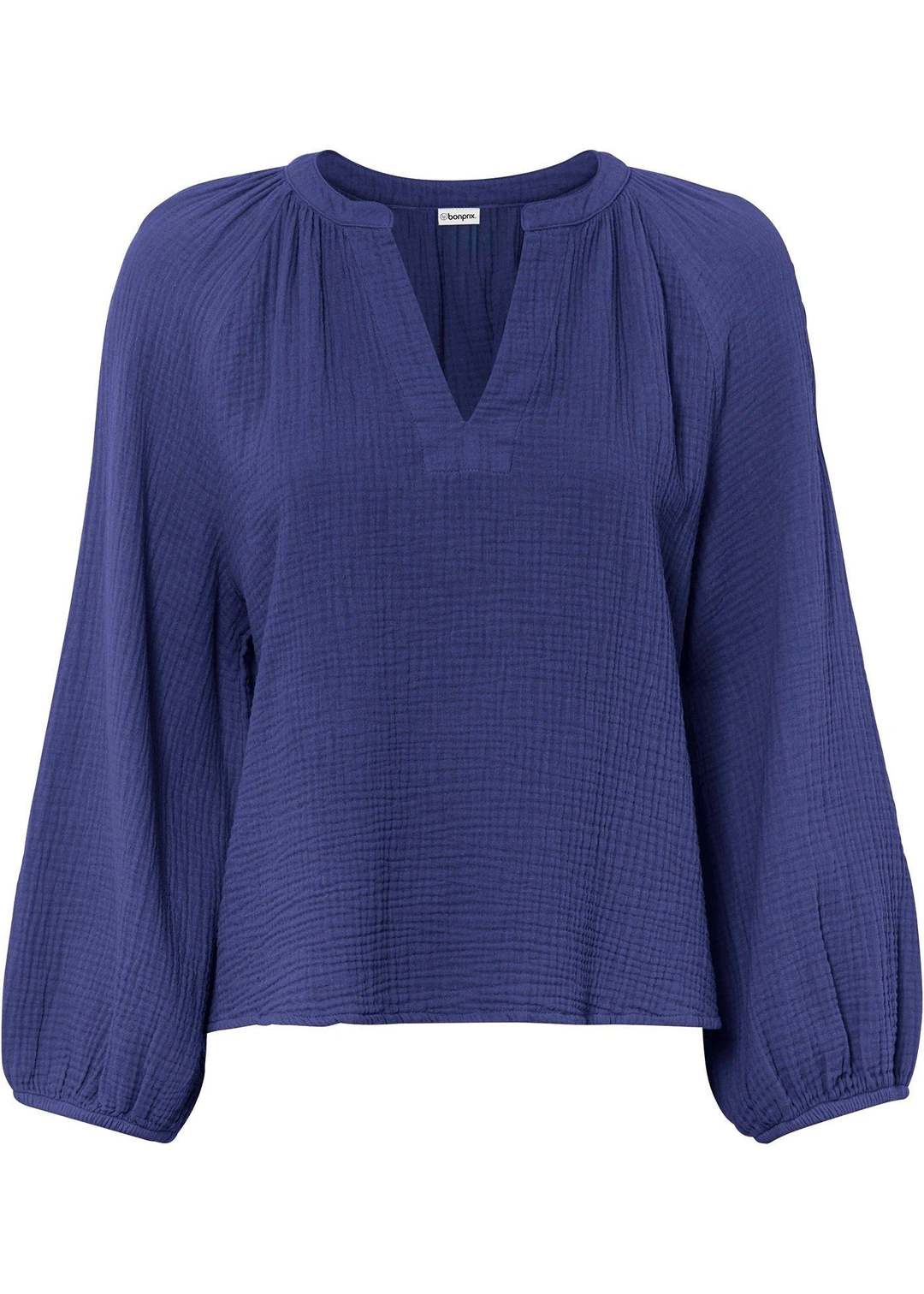 Blouse oversize en gaze de coton