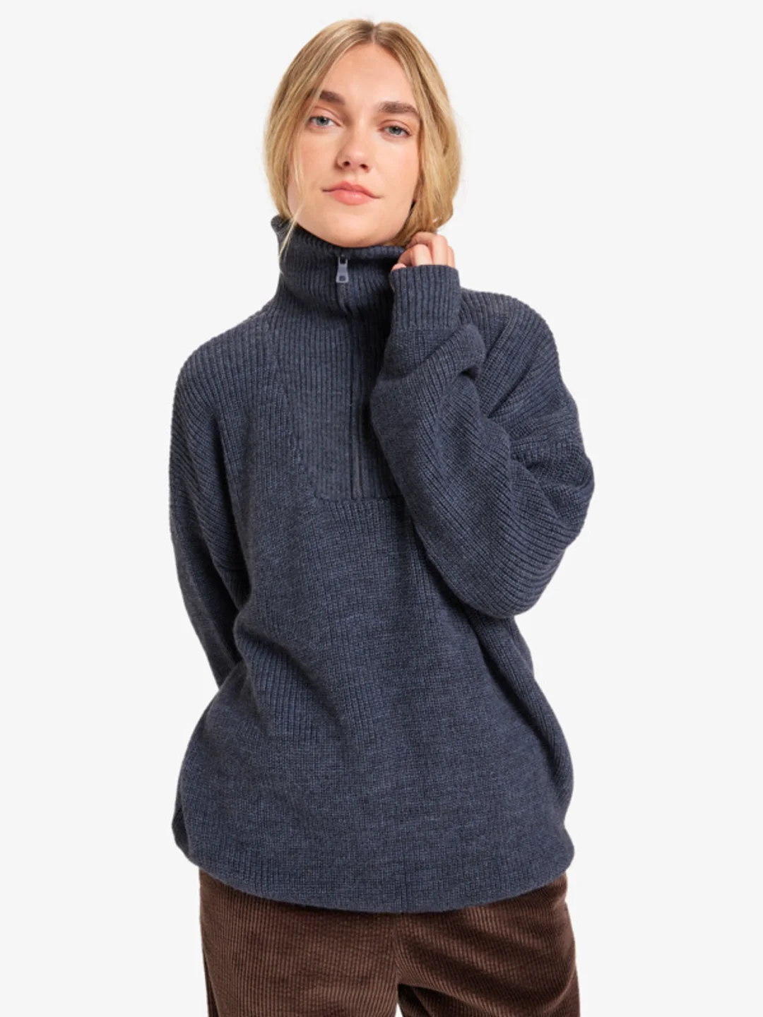 Mesa Arch - Pull à col montant pour Femme Bleu