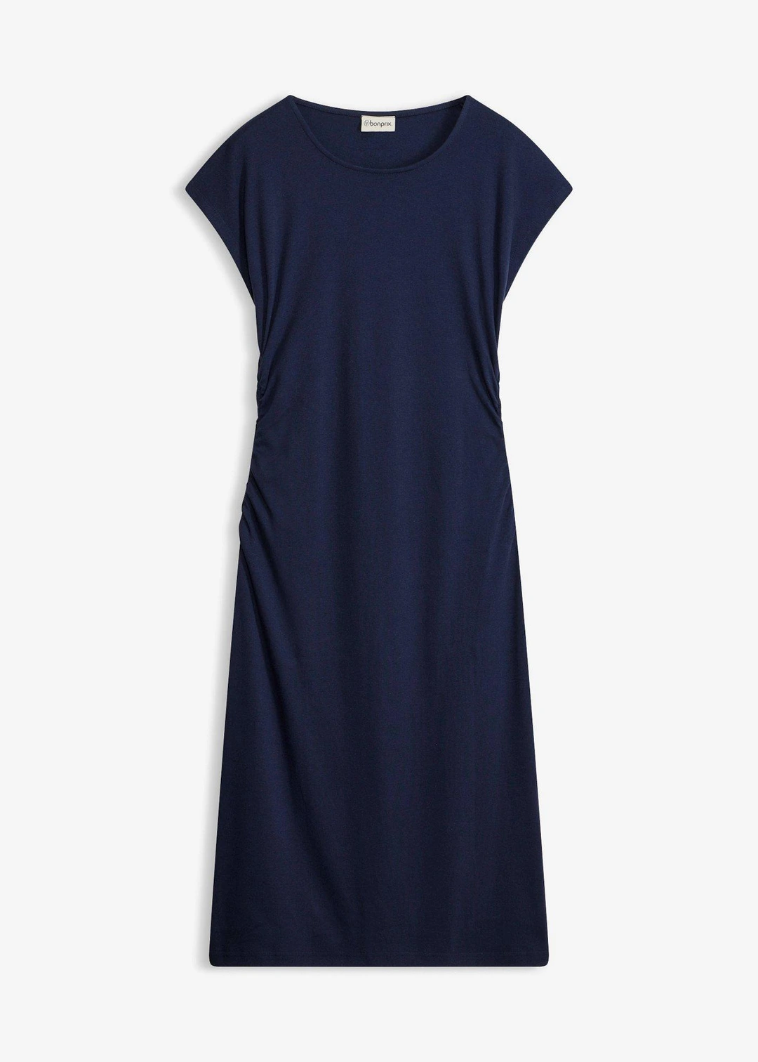 Robe midi à taille froncée