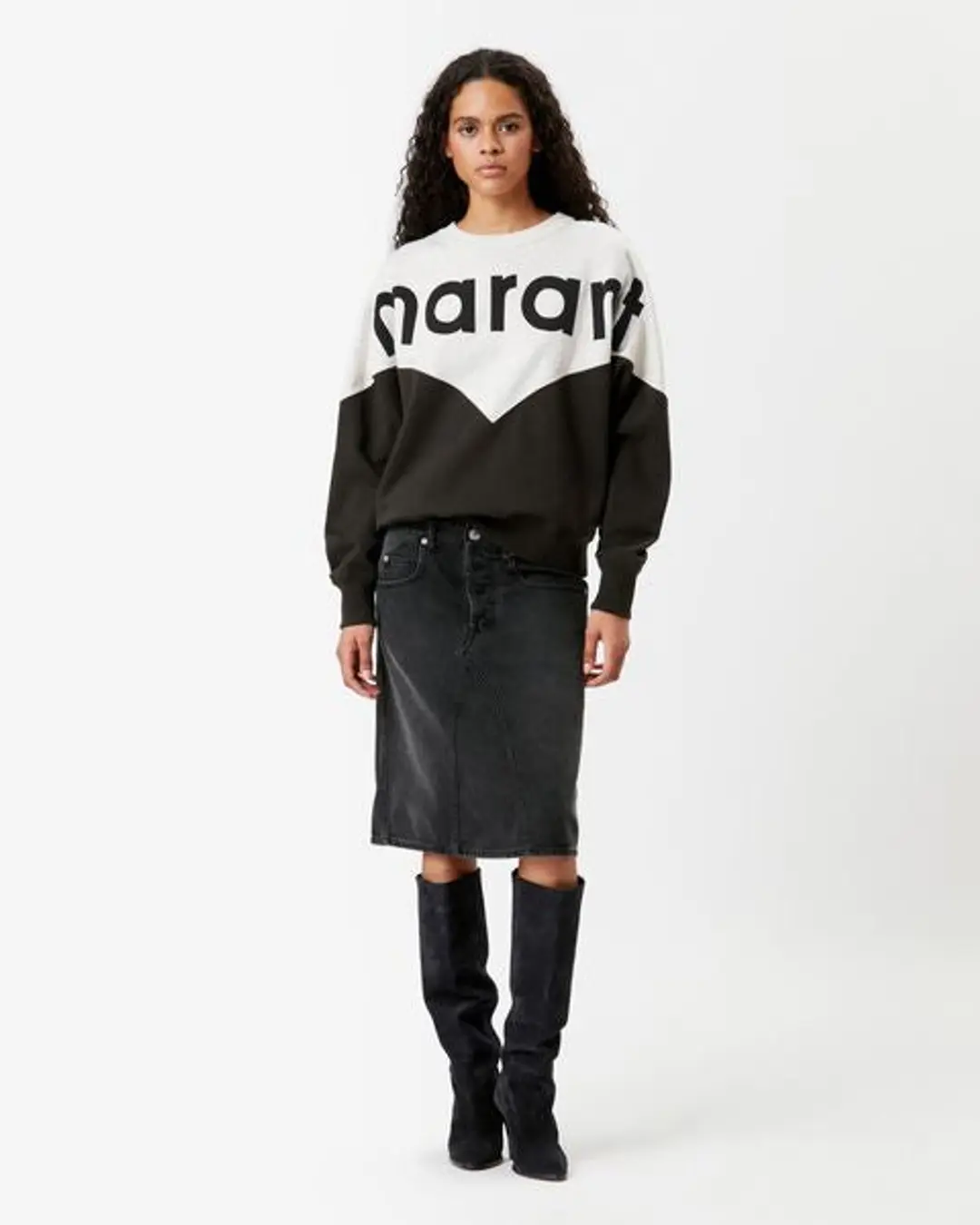 Sweatshirt Houston - Femme - Noir - Taille 36 - Marant Étoile - 4