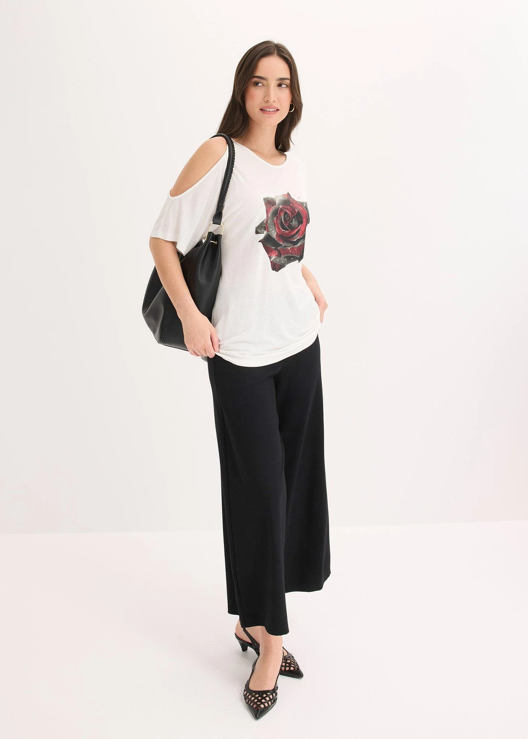 T-shirt à épaules dénudées en viscose - 2