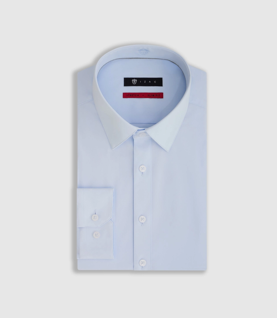 IZAC - Chemise coton stretch ciel ''Malte''