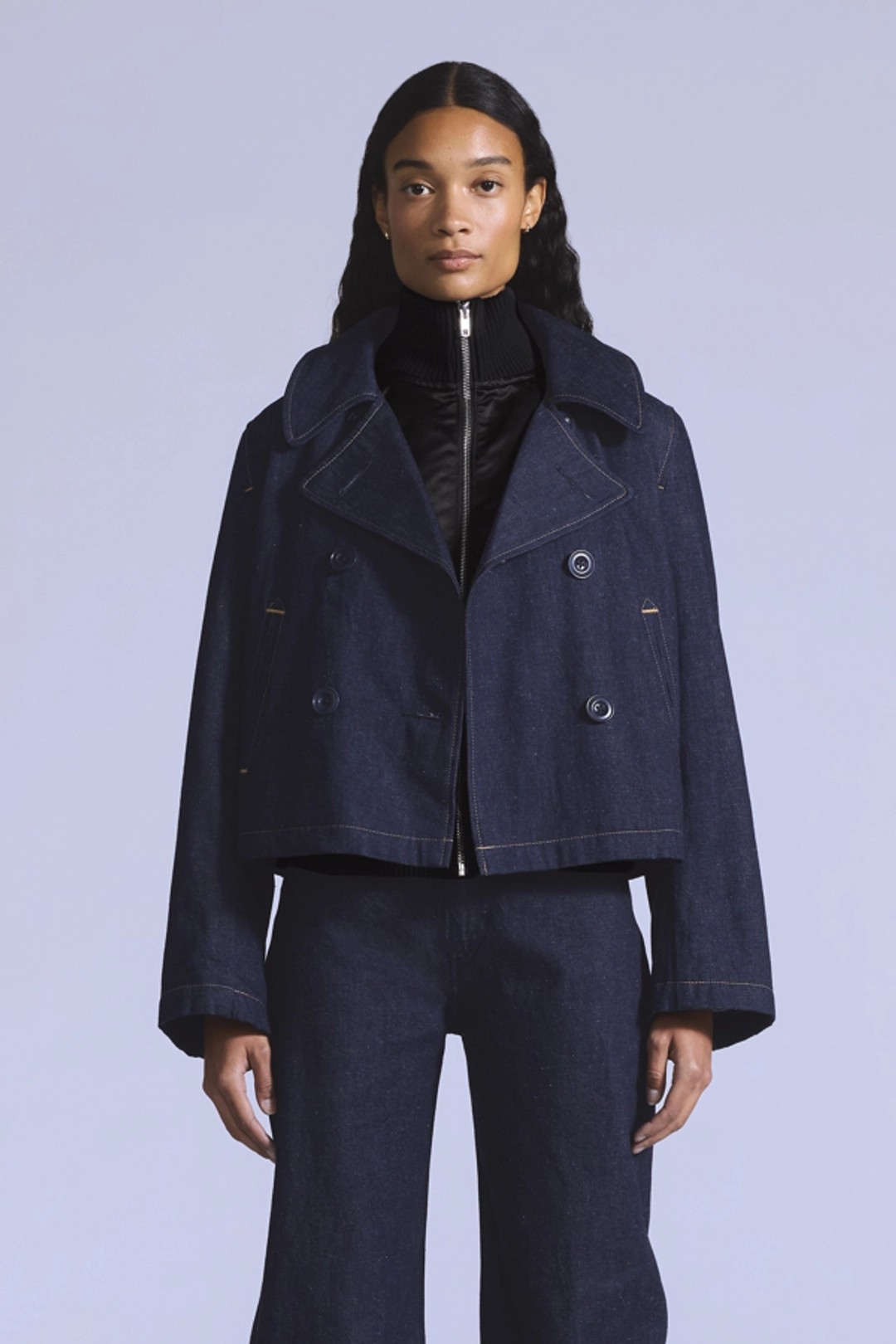 Levi's Caban Mariner - Femme - Bleu / Rinse - XS - 2