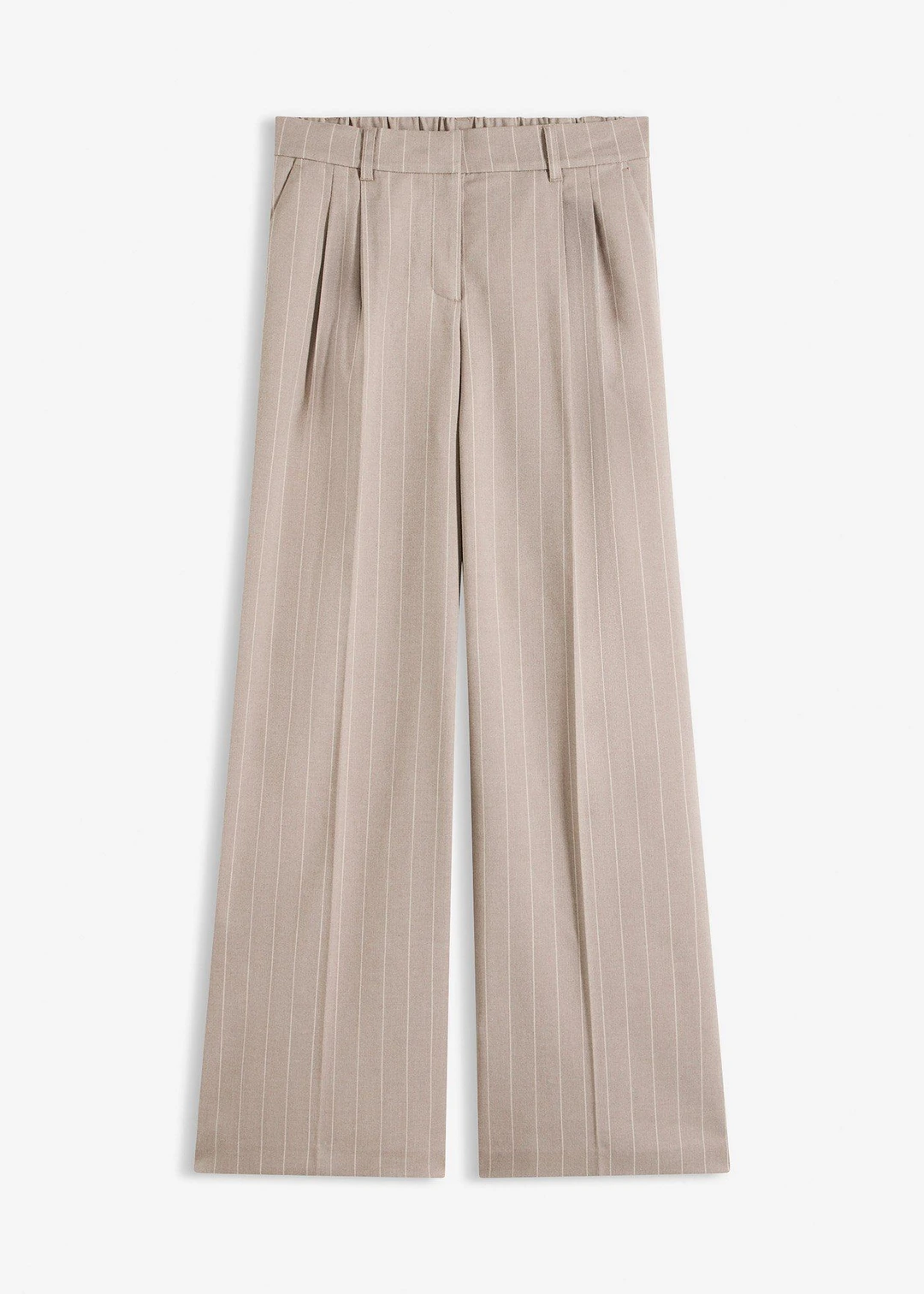 Pantalon large à pinces et rayures tennis