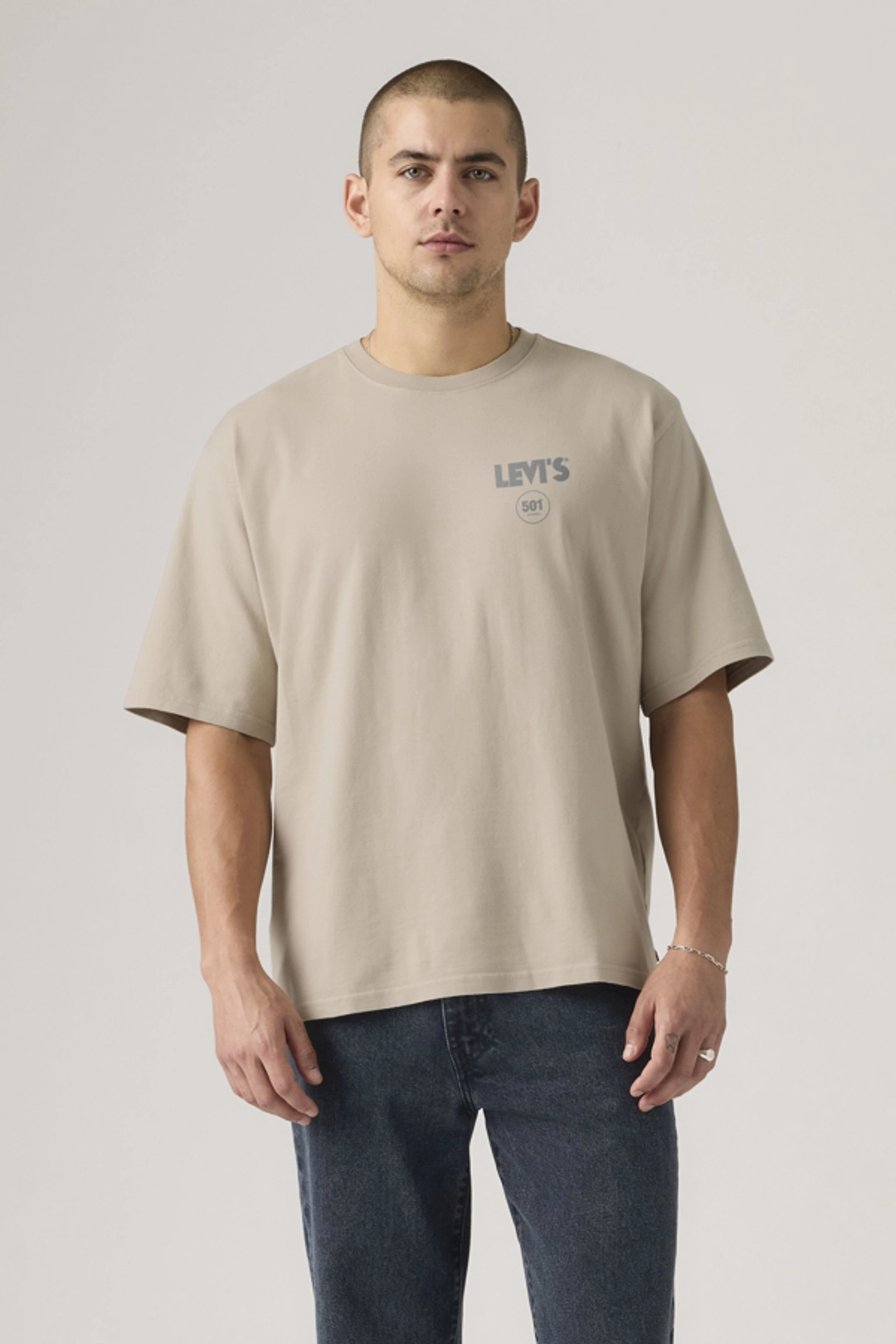 Levi's T Shirt Manche Mi Longue - Homme - Noir / Jet Black - 2XL - 2