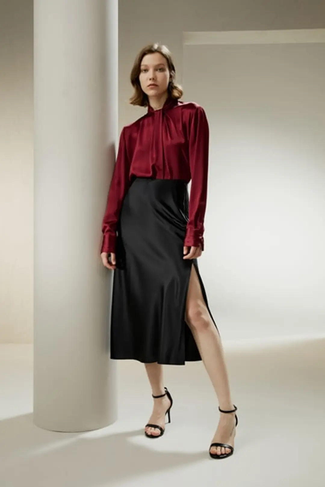 LILYSILK Chemisiers En Soie Chemise À Enfiler Soie 100% Certifiée Oeko Doux Pour La Peau, Confortable Et Durable Cerise De La Barbade 38