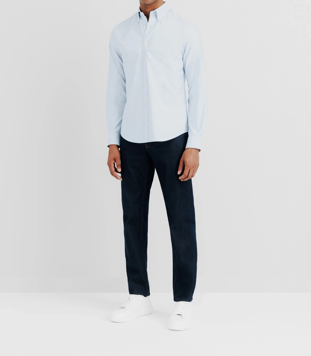 IZAC - Chemise avec col boutonné ciel
