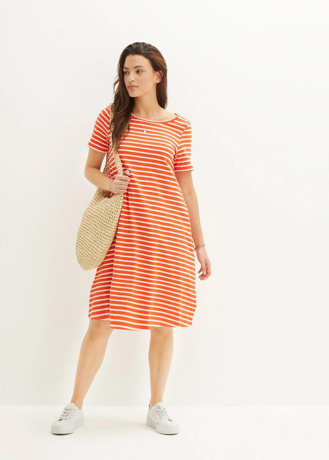 Robe fluide en coton flammé - 2