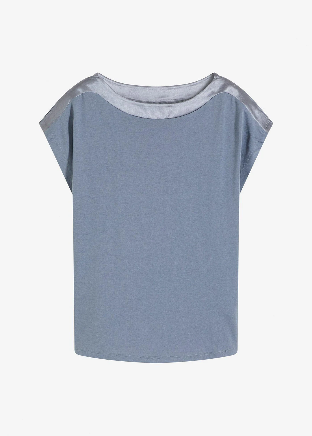 T-shirt avec bordure en satin