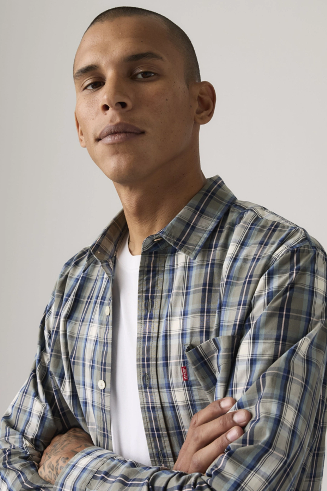 Levi's Chemise À Poche Sunset Standard - Homme - Blanc / White 17 Oxford - 2XL - 2