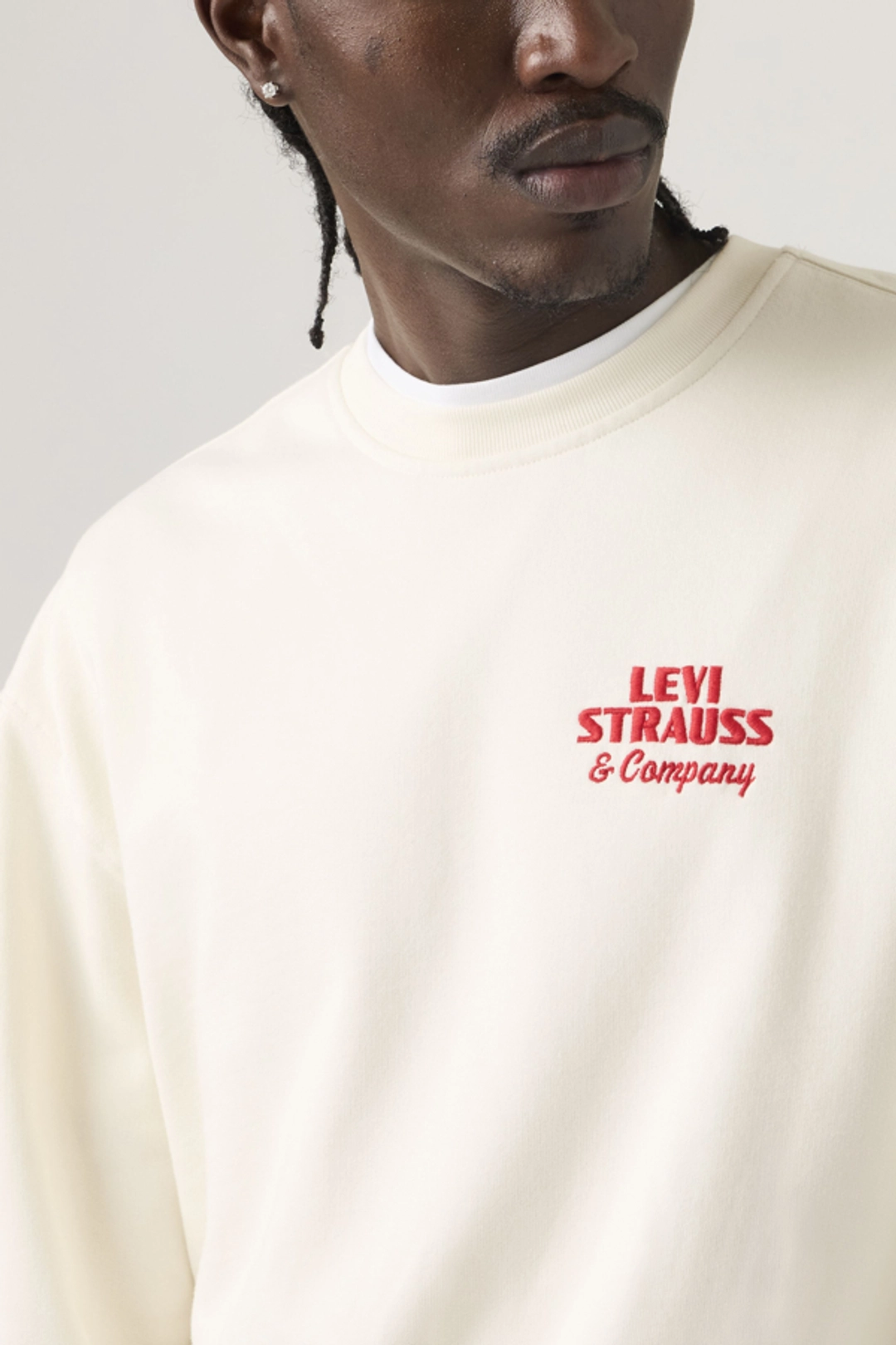 Levi's Sweat Shirt Col Rond Graphique Relaxed - Homme - Gris / Light Heather Grey - XL - 2
